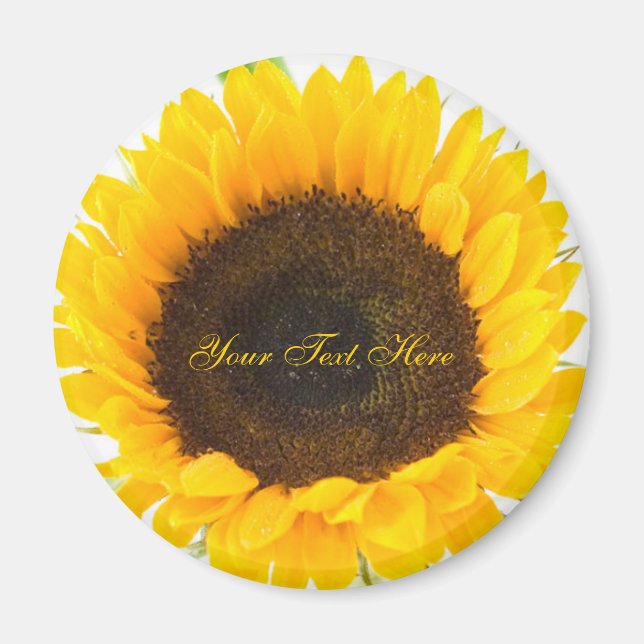 Cheerful Sunflower Magnet (Front)