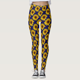 Cheerful Sunflower Splash Leggings