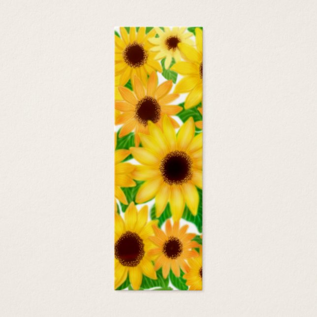 Cheerful Sunflowers Bookmark (Front)