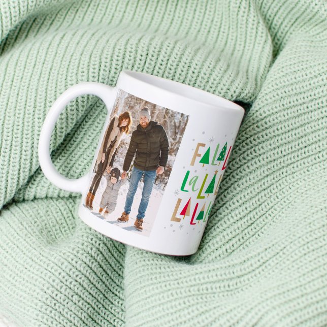 Cheerful Trees Christmas Photo Mug (Creator Uploaded)