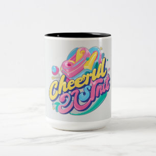 Cheerful Two-Tone Coffee Mug