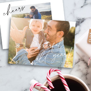 Cheerful Vibes All Year Holiday Photo Card