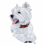 Cheerful West Highland White Terrier Standing Photo Sculpture<br><div class="desc">Created from my original artwork,  cheerful Westie is sure to make your day better!  Buy clothing,  greeting cards,  household and gift items with this happy design for yourself,  or for that special Westie loving someone in your life!</div>