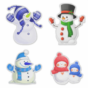 Cheerful Winter Snowmen Collection