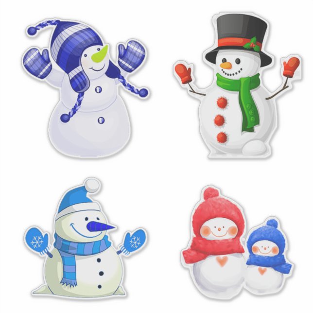 Cheerful Winter Snowmen Collection (Front)
