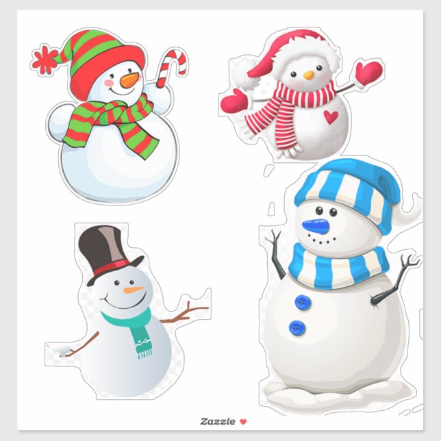 Cheerful Winter Snowmen Collection (Sheet)