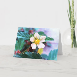 Cheerful Yellow Flower Blank Greeting Card