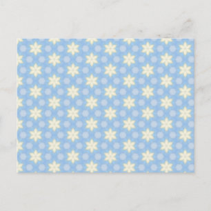 Cheerful Yellow Star Pattern Postcard