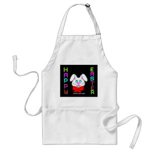 Cheerfully Happy Easter Bunny Apron