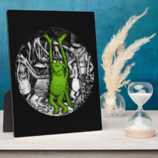 Cheering Frogs Plaque