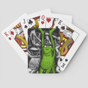 Cheering Frogs Playing Cards