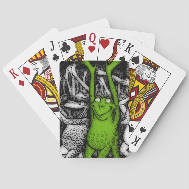 Cheering Frogs Playing Cards (Back)
