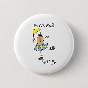 Cheering Nut 6 Cm Round Badge