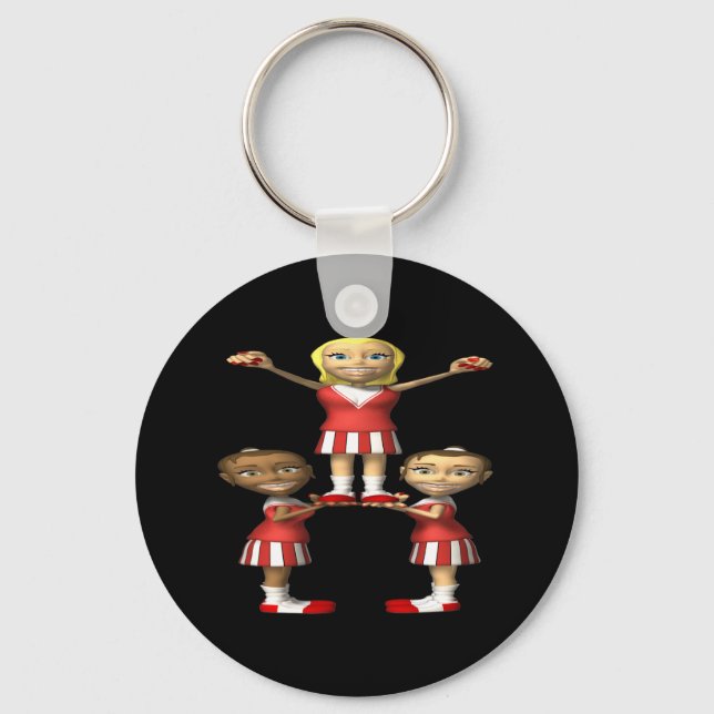 Cheering Pyramid Key Ring (Front)