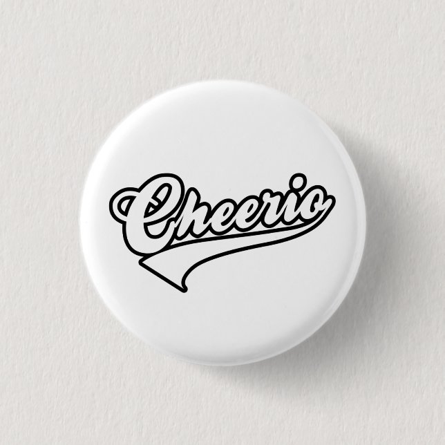 Cheerio 3 Cm Round Badge (Front)