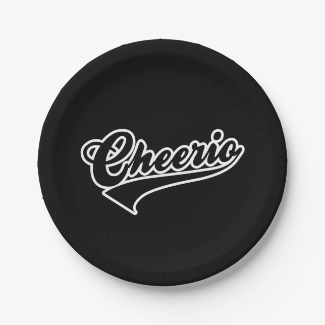 Cheerio Paper Plate (Front)