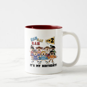 Cheerleader 2nd Birthday Tshirts and Gifts Two-Tone Coffee Mug