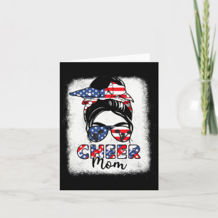 Cheerleader 4th July Cheer Mum American Flag Patri Card