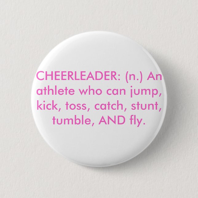 CHEERLEADER 6 CM ROUND BADGE (Front)