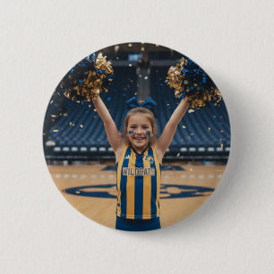 Cheerleader Add Photo  6 Cm Round Badge