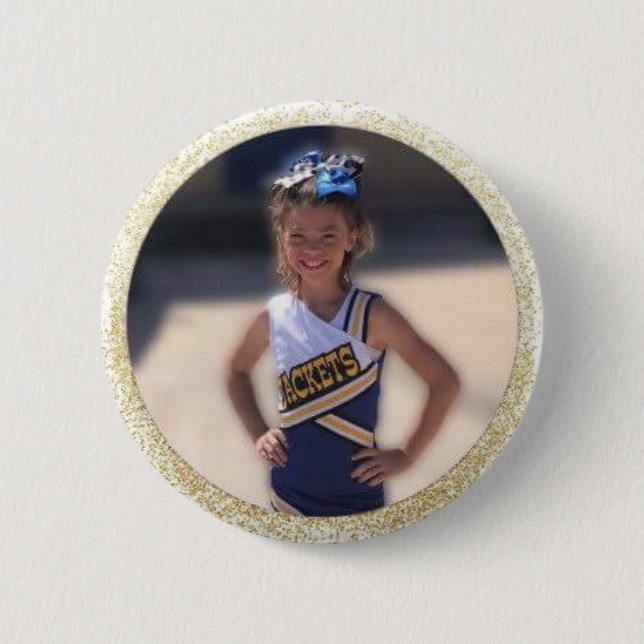 Cheerleader Add Photo 6 Cm Round Badge (Front)