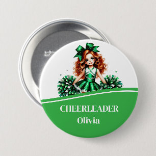 Cheerleader Button Pin