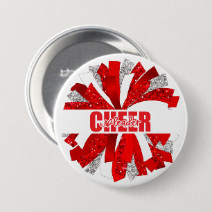 Cheerleader Button Pin