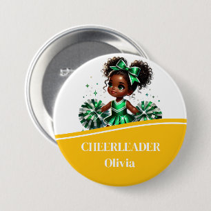Cheerleader Button Pin