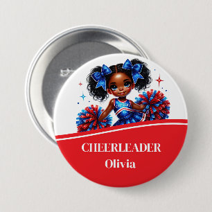 Cheerleader Button Pin