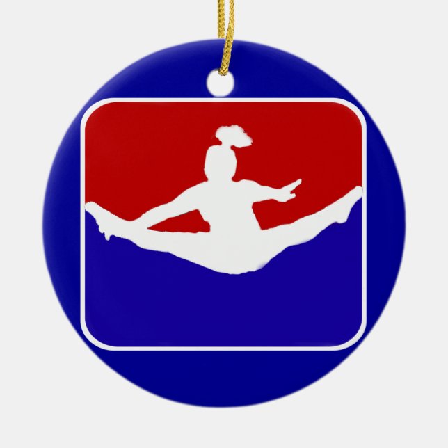 Cheerleader Ceramic Tree Decoration (Front)