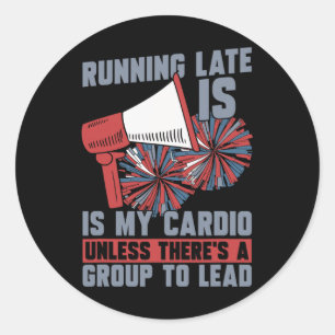 Cheerleader Cheercaptain - Cheerleading Classic Round Sticker