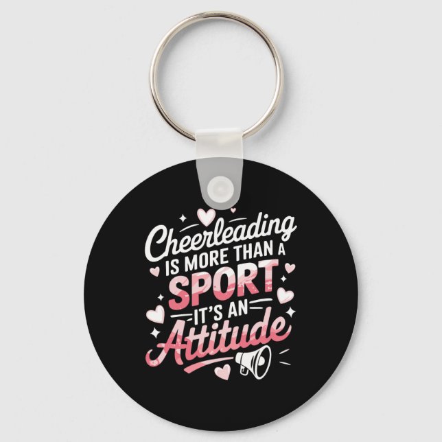 Cheerleader Cheerer Design For Cheering Cheerleadi Key Ring (Front)