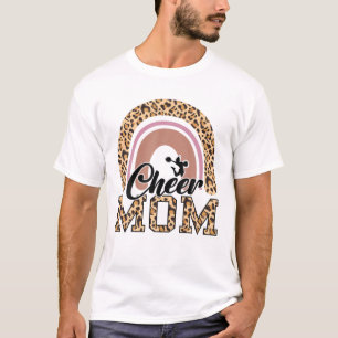 Cheerleader Cheerleading - Cheer Mum Leopard T-Shirt