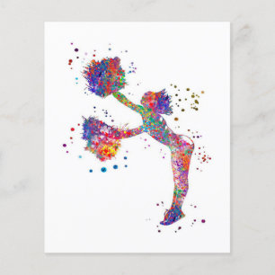 Cheerleader Cheerleading Cute Design Flyer