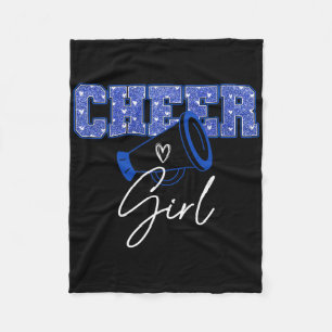 Cheerleader Cheerleading Girl Sport Team Cheer Squ Fleece Blanket