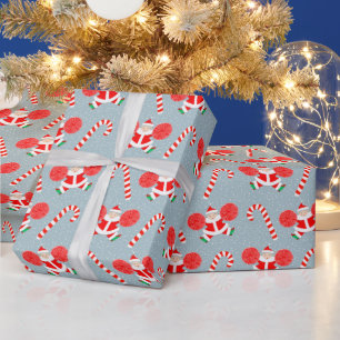 Cheerleader Christmas Holiday Gift Wrapping Paper