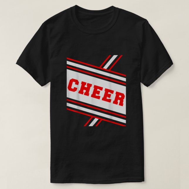 Cheerleader Costume Shirt Halloween Cheer Team998 (Design Front)