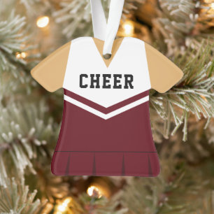 Cheerleader Custom Uniform Colour Ornament