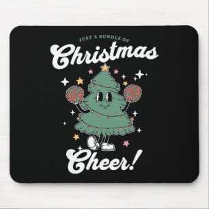 Cheerleader Cute Christmas Tree Cheerleading Women Mouse Mat