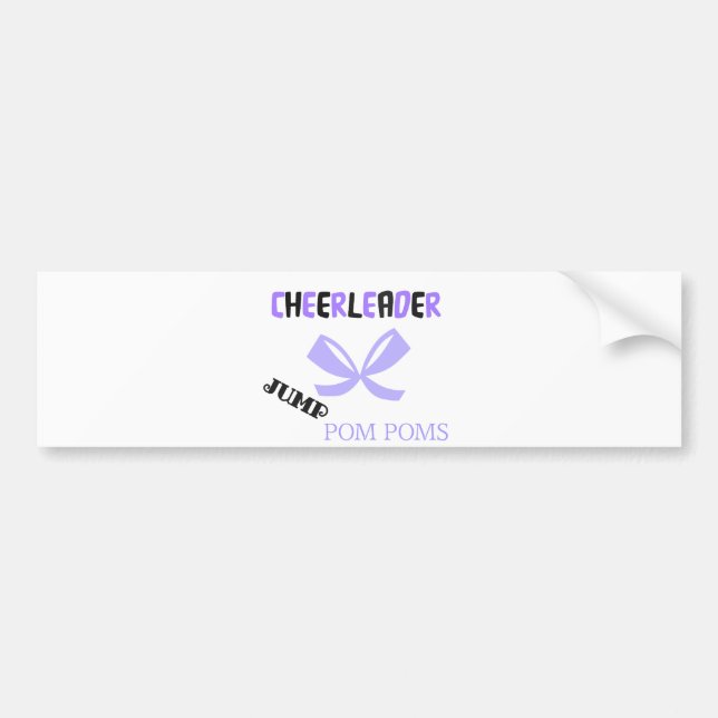 Cheerleader Dance Bumper Sticker (Front)