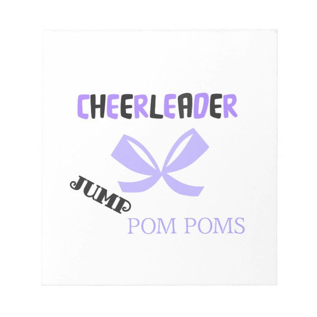 Cheerleader Dance Notepad (Front)