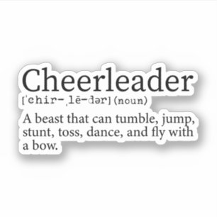 Cheerleader Definition, Cheer Cheerleading Gift