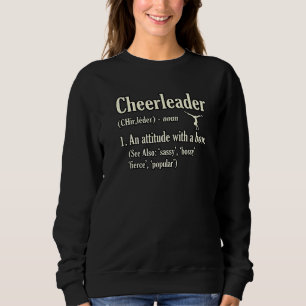 Cheerleader Definition Cheerleading Cheer Squad Gr Sweatshirt