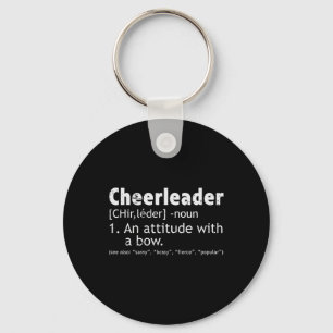 Cheerleader Definition Cheerleading Women Girls Ki Key Ring
