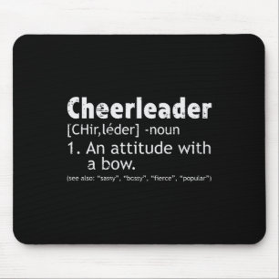 Cheerleader Definition Cheerleading Women Girls Ki Mouse Mat