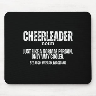 Cheerleader Definition Proud Funny Cheerleading Mouse Mat