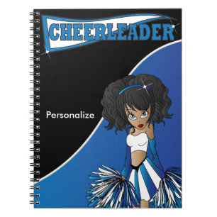 Cheerleader DIY Name Blue Notebook