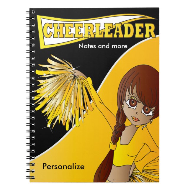Cheerleader | DIY Name | Yellow Notebook (Front)