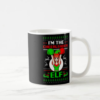 Cheerleader Elf Design Christmas Cheerleading  Coffee Mug