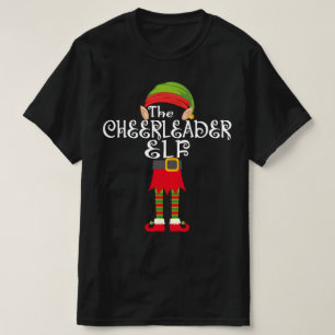 cheerleader elf family matching christmas T-Shirt